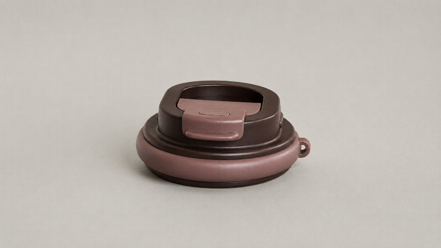Close-up of the anti-scald flip lid